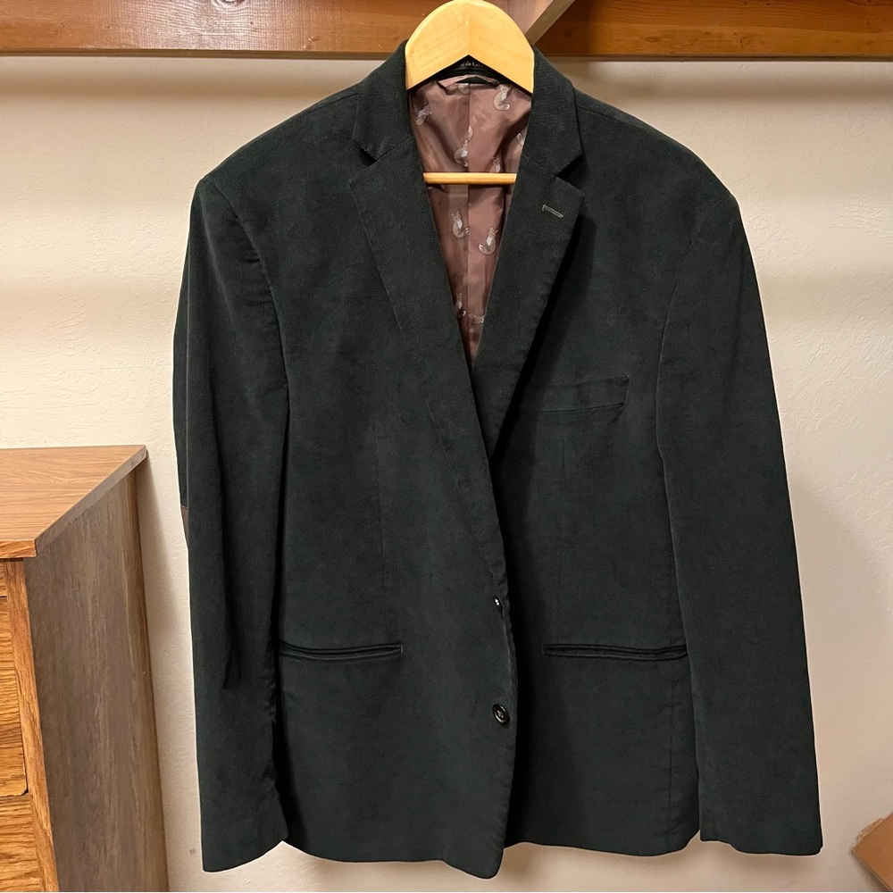 Polo Ralph Lauren Corduroy Sports Blazer Dark Green Size 46R